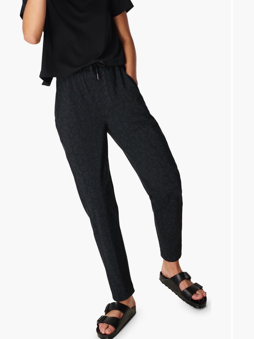 Sweaty Betty Black Cropped Joggers